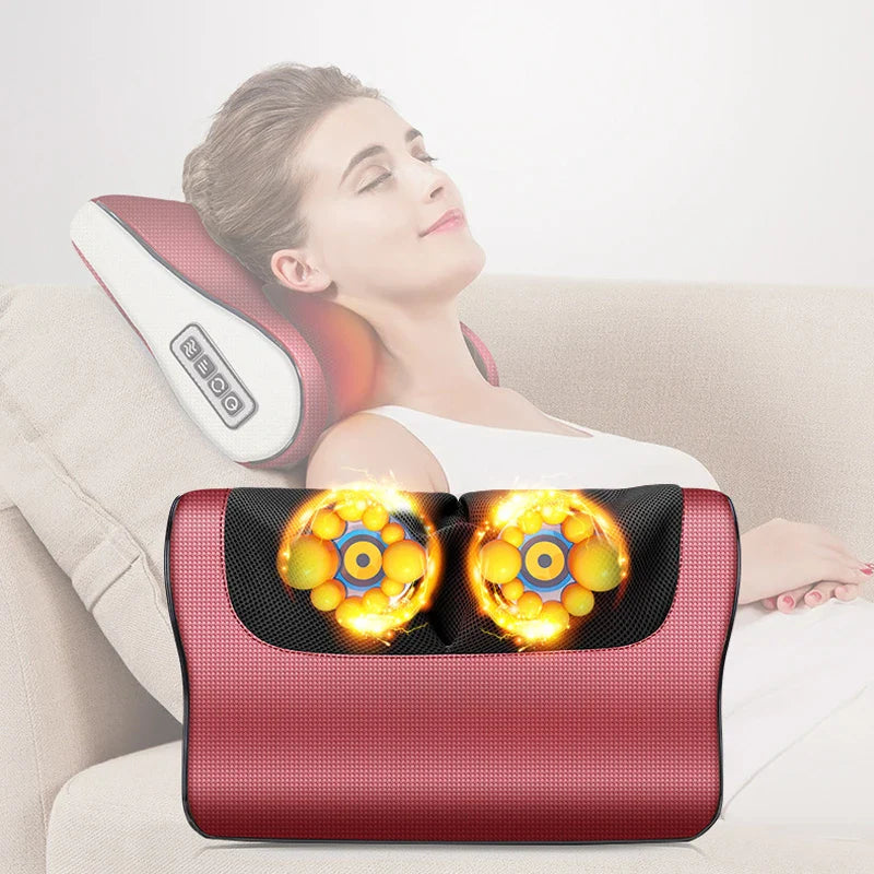 Tech Arabia™ Red Pillow Massager – جهاز تدليك الوسادة الحمراء