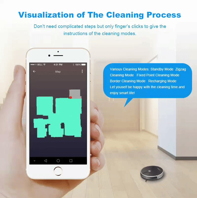 Tech Arabia™Smart Robotic Vacuum Cleaner