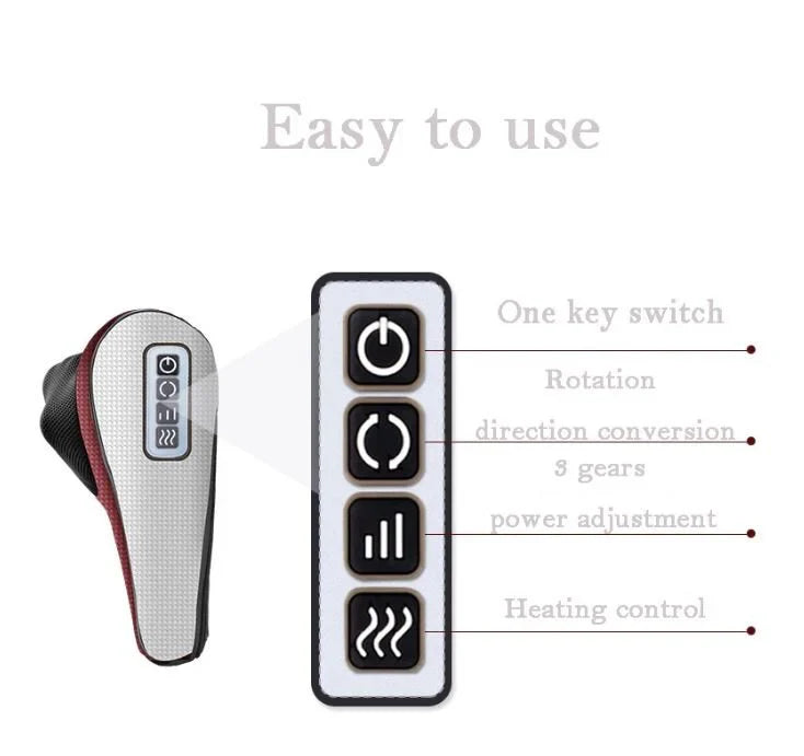 Tech Arabia™ Red Pillow Massager – جهاز تدليك الوسادة الحمراء