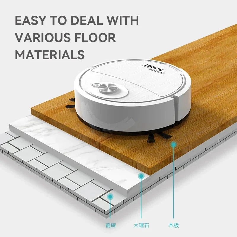 Tech Arabia™3-IN-1 Automatic Robot Vacuum Cleaner – مكنسة روبوت أوتوماتيكية 3 في 1