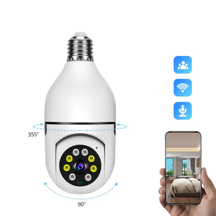 Tech Arabia™ Night Vision Wireless Bulb Camera