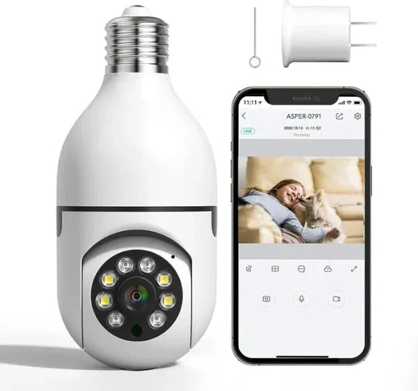 Tech Arabia™ Night Vision Wireless Bulb Camera