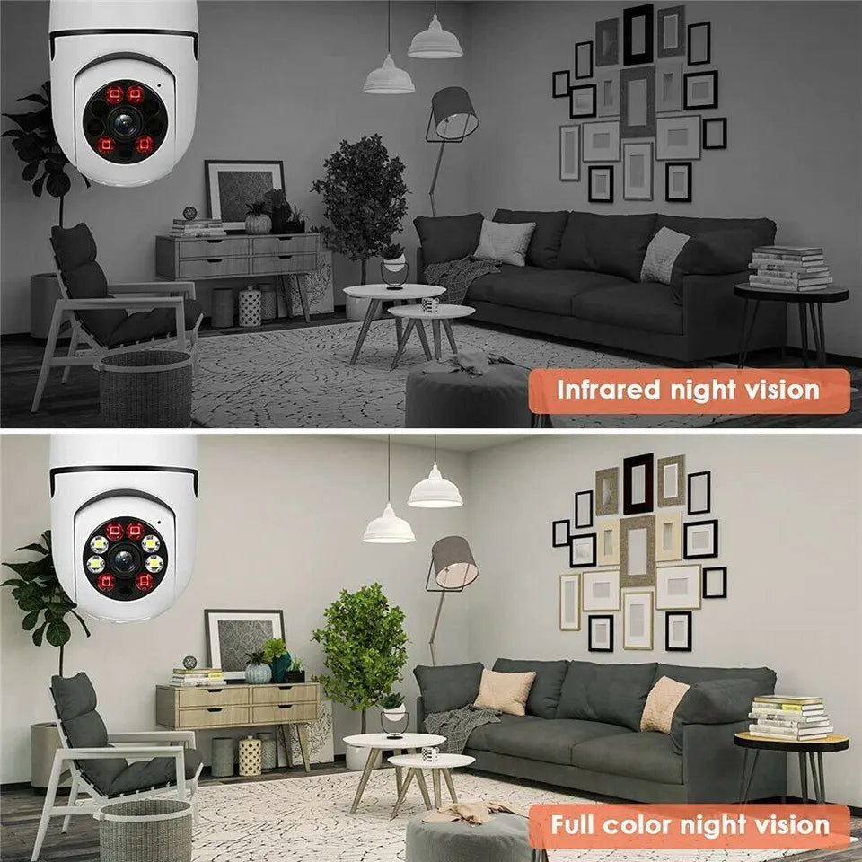Tech Arabia™ Night Vision Wireless Bulb Camera